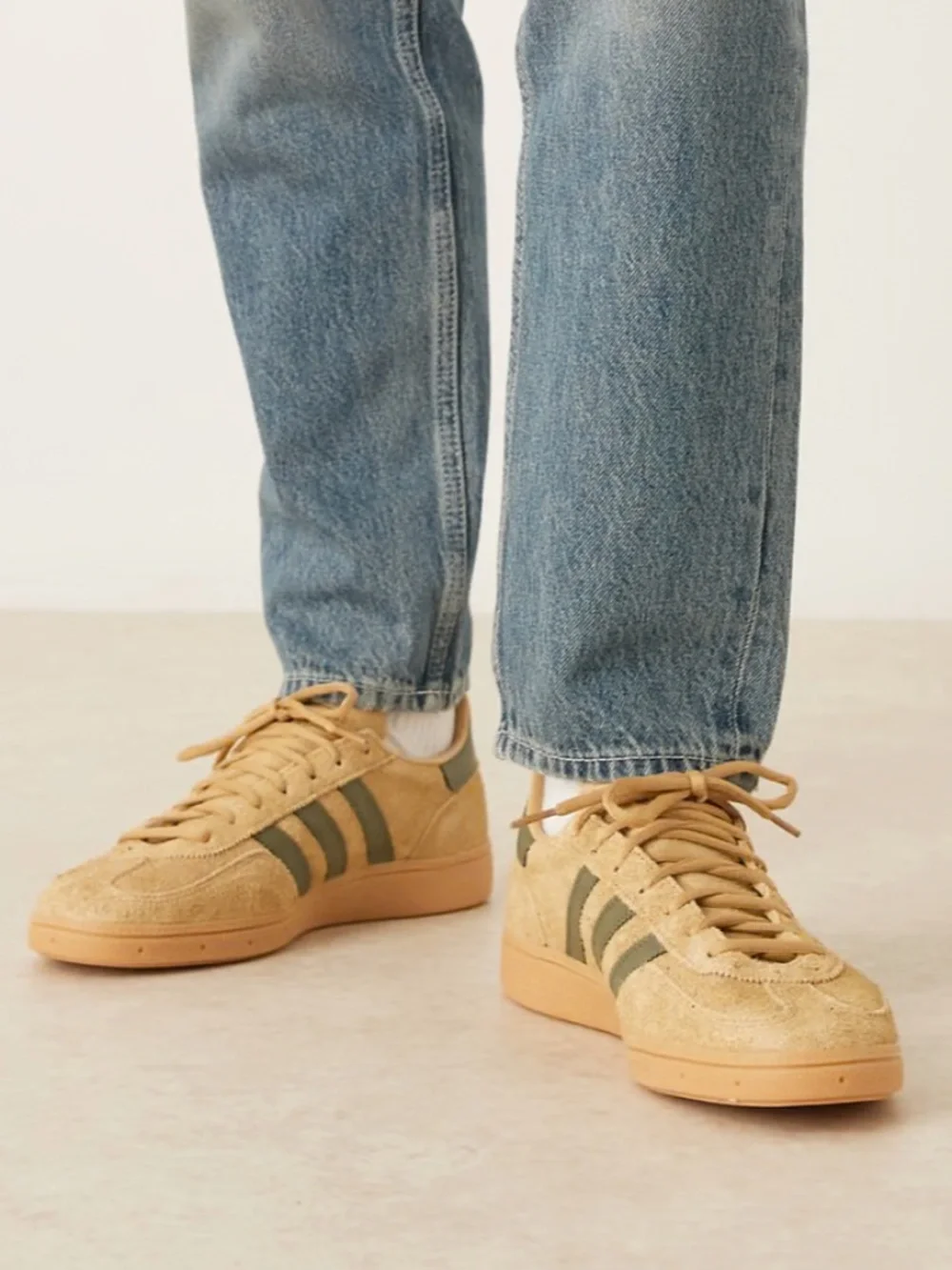 NWOT MEN'S SUEDE ADIDAS SPEZIAL OLIVE/BEIGE *RARE COLORWAY*